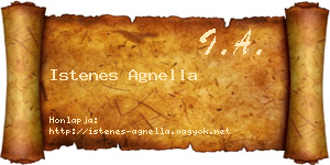 Istenes Agnella névjegykártya